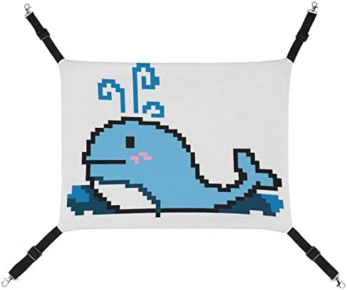 Viseća mreža za kućne ljubimce Plavi kit mačka spavaći krevet sa podesivim kaiševima i metalnim kukama