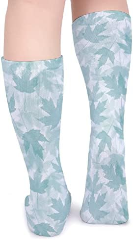 WEEDKEYCAT Maple Layers debele čarape novost Funny Print grafički Casual toplo Mid Tube čarape