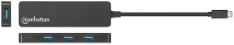 Manhattan 4-Port Superspeed USB Hub podržava brzine prenosa 5 Gbps sa ugrađenim USB - C muškim konektorom,