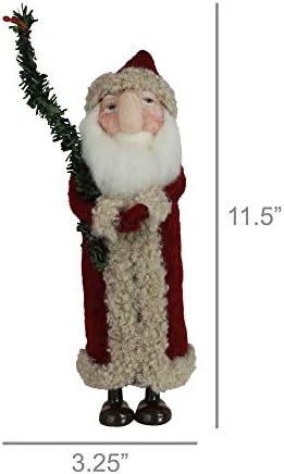 HOMART 0428-0 Svečana Djed Mraz sa visokim drvetom, visina 11,5 inča, filc