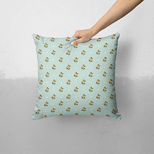 Iirov Micro Daisy i Mint Polka Dot uzorak - Custom Decorativni kućni dekor unutarnji ili vanjski jastuk