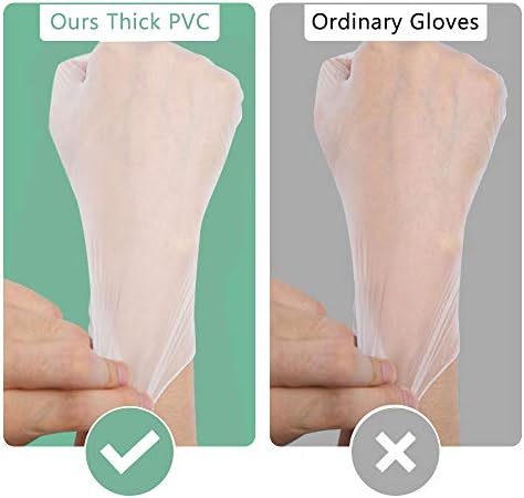 Squish rukavice za jednokratnu upotrebu, prozirne vinilne rukavice za čišćenje rukavica bez lateksa zdravstvene