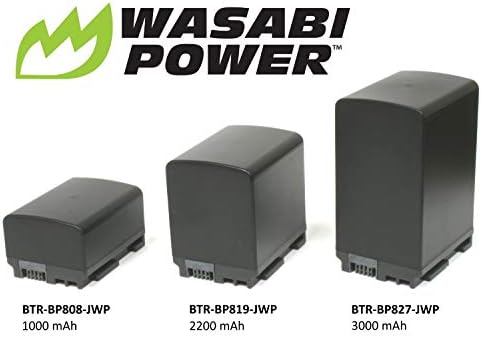 Wasabi Power Battery for Canon BP-808, BP-809 and Canon FS21, FS22, FS31, FS40, FS200, FS300, FS400,