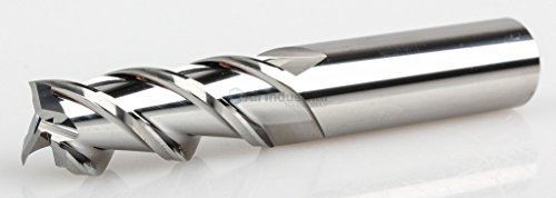 YG-1 28579 Carbide Alu-Power kvadratni krajnji mlin, 3 flauta, spirala od 45 stepeni, redovna dužina, Neprevučena