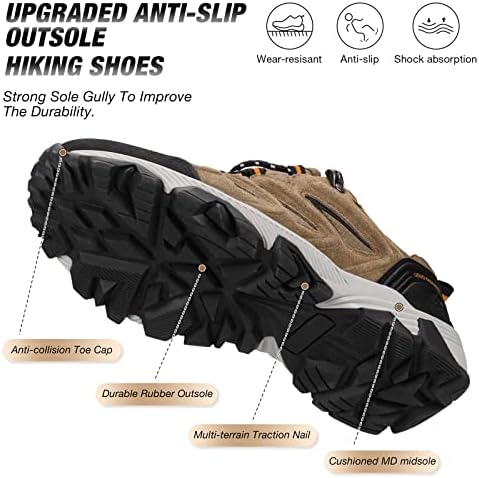 Uovo muške vodootporne cipele za planinarenje Suede koža Low Cut neklizajuće izdržljive lagane