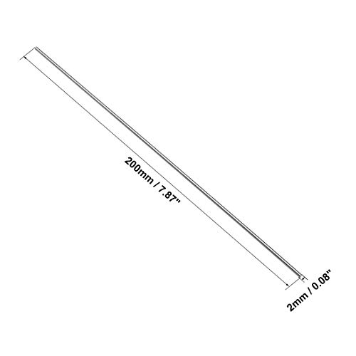 Uxcell okrugli čelični štap, 2mm HSS alat za strug šipku dužine 200mm, za mašinu za bušenje