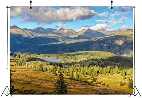 BELECO 5x3ft meka tkanina Kolorado planine jezero pozadina borovi šuma pejzaž planinarenje