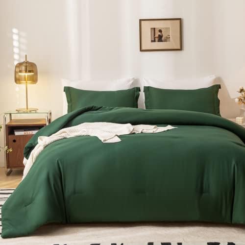 weigelia Queen Comforter Set Boho Bed Comforter Set 7PC smaragdno zelena jorgana Queen size