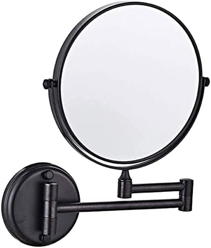 Zaahh zidno ogledalo za kupatilo, okruglo ogledalo za šminkanje 360 rotacijsko dvostrano ogledalo za