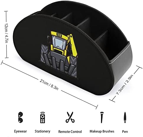 Holder za daljinsko upravljanje bagerom sa 5 odjeljaka PU kožna multifunkcionalna memorija Caddy Desktop