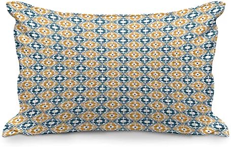 Ambesonne marokanski prekrivani jastuk, španski portugalski azulejo nadahnut apstraktni prirodni