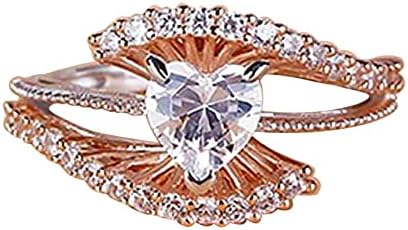2023 ROSE GOLD dijamantni prsten za žene za angažovanje prstena Darovi Žene modne prstenove
