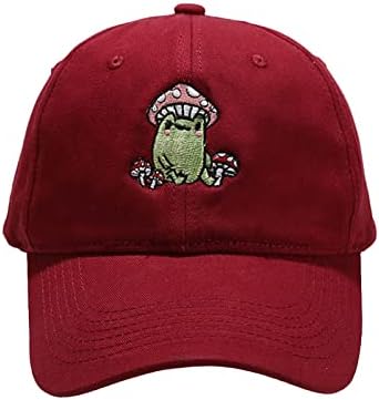 Žene Ležerne prilike slatke crtane žablje gljiva izvezena bejzbol kapa na vrhunca kapa vizira