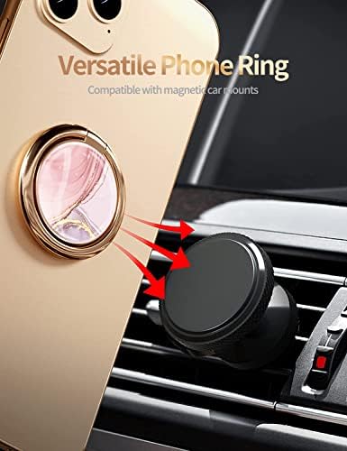 Stalak za prsten za mobilni telefon držač prstiju mermerni sjajni držač za držanje metalni prsten za rotaciju