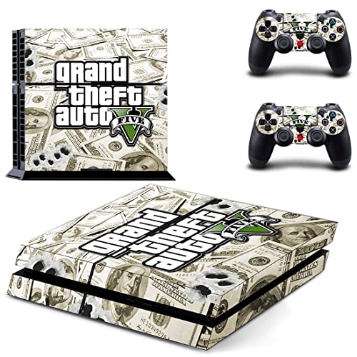 Za PS4 normalne igre Grand GTA Theft i auto PS4 ili PS5 skin naljepnica za PlayStation 4 ili 5 konzolu i kontrolere