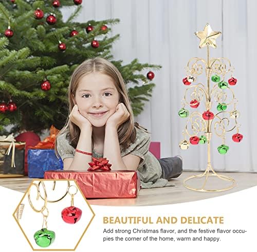 Galpada Office Decor Mini božićno drvce Mala stolna božićno željezo Iron Xmas Tree Ornament sa kuglice za