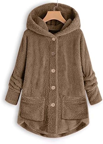 Fragarne kaputi za žene, ženski modni plišani džep zimski pakleni čičak dugih rukava drži