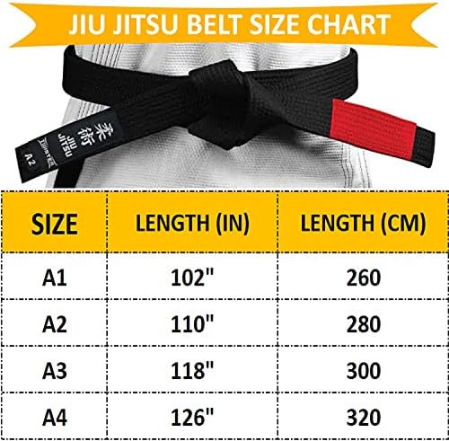 Twister Jiu Jitsu / BJJ pojasevi 1.5 Široka vrhunska kvalitetna tkanina 9 šivanje profesionalnih