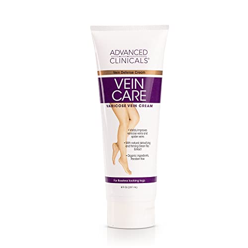 Advanced Clinicals Vein care leg Cream For varikozne vene & spider Veins, Collagen & Arnica Skin care Therapy