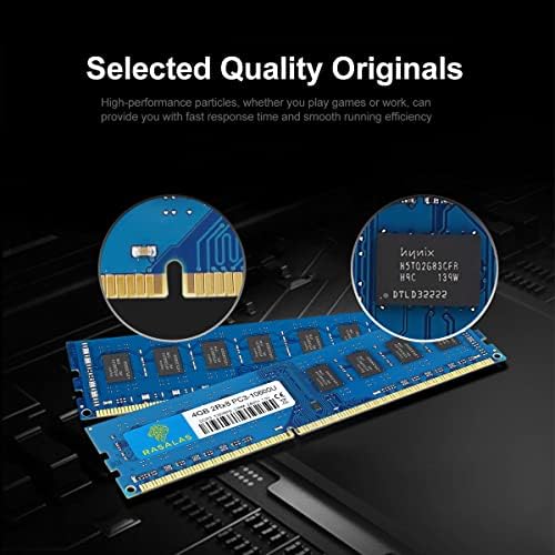 8GB komplet PC3-10600U DDR3 10600 1333MHz PC3-10600 4GB 2Rx8 240-pinski UDimm CL9 1.5V Desktop