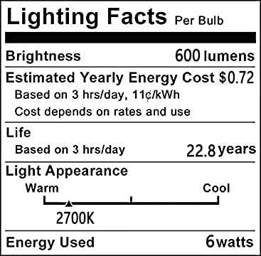 YDJoo T30 LED cevasta sijalica sa mogućnošću zatamnjivanja 6W LED Edison sijalica 60W ekvivalentna T10 Vintage