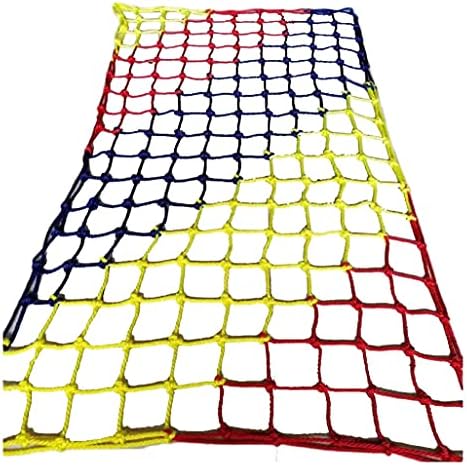 Ouyoxi šarena pletena mreža od najlonskog užeta - zaštita za djecu penjački okviri stepenište balkonska mreža