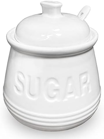 Naxihopt šećerna posuda sa poklopcem i kašikom, kontejneri šećera za kontratop, kafe bar dodatna oprema