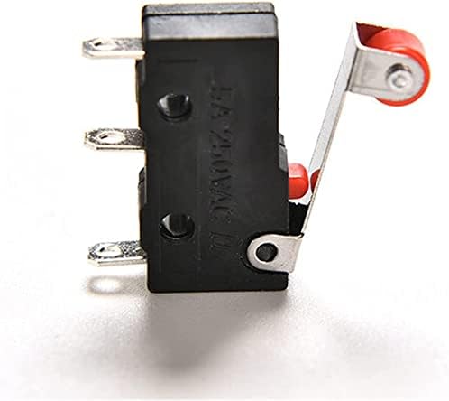 XIANGBINXUAN dugme prekidača za napajanje 10kom / Set Mini 3-pinski taktni prekidač KW12-3 5a 250V mikroprekidač
