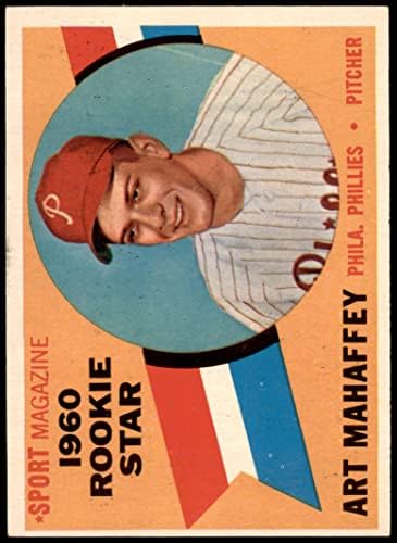 1960. topps 138 Rookie Star Art Mahaffey Philadelphia Phillies Ex Phillies