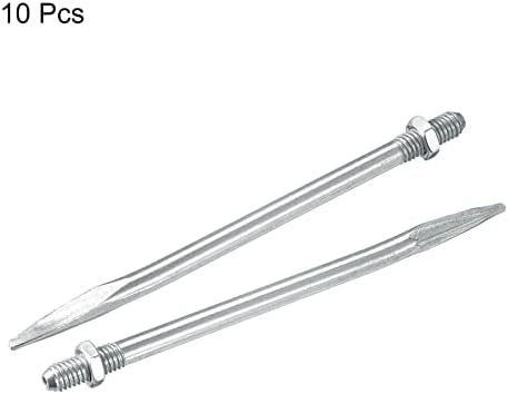 Uxcell m8x20mm 140mm Dužina cijevi za cijevi za pričvršćivanje na nokti na noktima u obliku ugljika srebrni