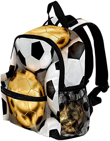 VBFOFBV ruksak za laptop, elegantan putni ruksak casual paketa ramena torba za muškarce, sportski zlatni fudbal
