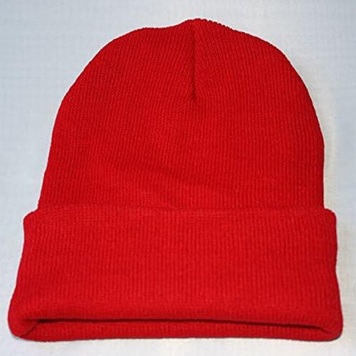 Topla kapa za muškarce meko rastezanje debele slatke čvrste boje klasične sportske zimske kape