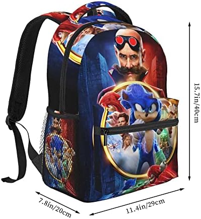 Sovoque Muški ruksak Anime Daypack modni crtani ispisani ruksakTravel ruksak za laptop trajna