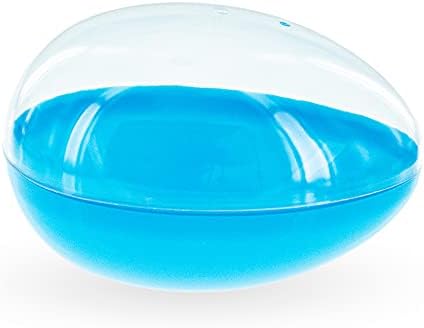 Giant Clear Top Blue Bottom Plastike Uskršnje Jaje 5.1 Inča