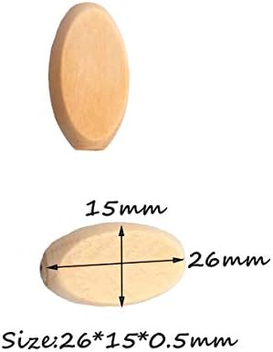 200kom 26 * 15mm prirodni drveni pravougaonik ravni čips nedovršene drvene perle modni nakit čips DIY perle zanatska