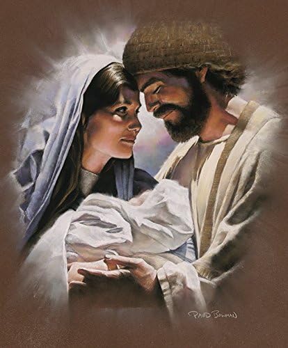 David Bowman Devotion-Wall Art Print Mary Joseph & beba Isus Krist vjerske duhovne Christian Fine