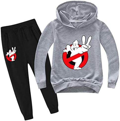Jotolan Kid Boy Girl Ghostbusters s kapuljačom s kapuljačom novost, pulover duksevi i duge hlače