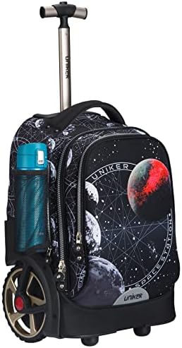 Uniker Rolling torba za laptop za 14 inčni prijenosnog računala, 19-inčni valjci za roller tinejdžeri, torba za kotače, torba za knjige sa kotačem, valjkaste torbe