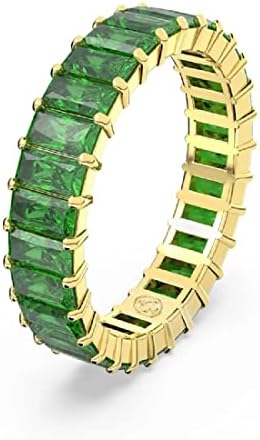 SWAROVSKI matrični prsten 5648910 zeleni baguette