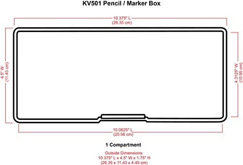 Artbin KV501 kutija za olovku - mali organizator za olovke, olovke, markere, četke itd., CRNO