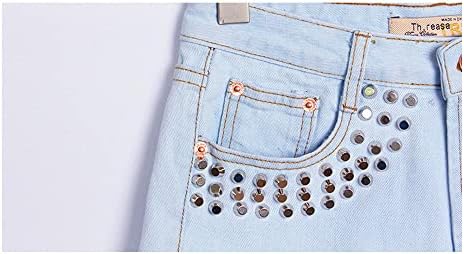 Comlife ženske traper kratke hlače istrošene nepravilne tassele su seksi proklete sredine trake za jean kratke