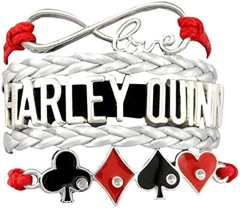 CheeseandU Infinity Harley narukvica crveni crni konopac Srebrna kožna narukvica Poker Card Charm pletena