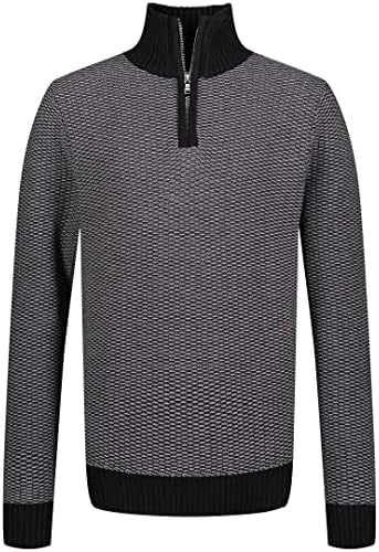 Calvin Klein Boys ' half Zip pulover džemper, rebrasti dekolte & amp; logo Detailing