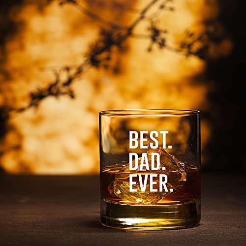 Perfectinsoy najbolji tata ikad Whiskey Glass Poklon kutija, poklon za Dan očeva za njega, Tata,