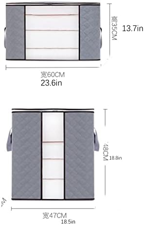 Borfieon 90L Sklopivi kanti za pohranu pokrivača, spremište za skladištenje za organiziranje spavaće