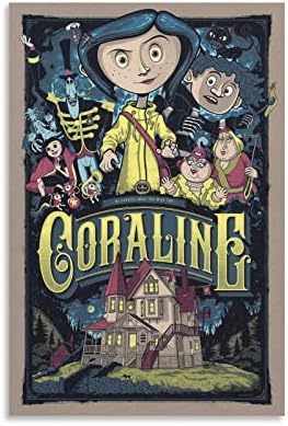 IEJ Coraline Dark Fantasy horor Film platno Art Poster i zid Art slika Print moderna porodična spavaća soba