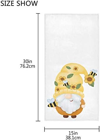 Qugrl proljeće pčela gnome ručnik za kupatilo ljeto vrt kuhinjski jelen fingertip ručnik ukrasni ručnik
