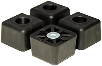 4 odbojnike za gumene gumene noge Cube - .875 h x 1.375 W - izrađen u SAD-u teška neprobirava se za nameštaj,