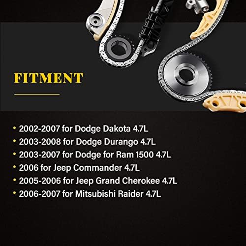 Komplet lančanog lanca u obliku repa za 9-0393SD 90393SD za Dodge Dakota Durango Ram 1500