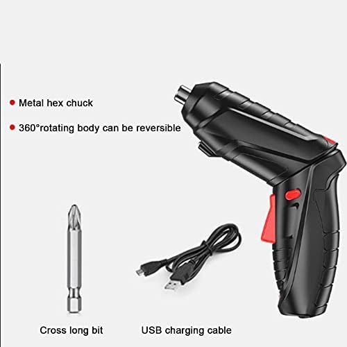 MMLLZEL ručna bušilica Električni odvijač alat 3.6 V prijenosni USB punjenje sa LED svjetlom Akumulatorska